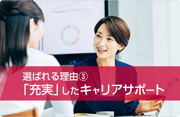 選ばれる理由③ 「充実」したキャリアサポート