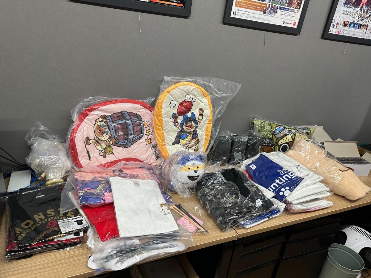 カプコン公式グッズの数々